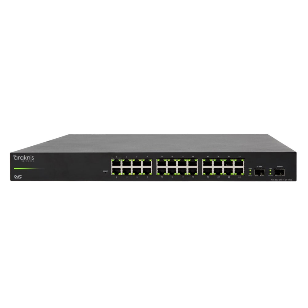 Araknis Networks 320 Series L2 Managed Gigabit Switch| 24 Plus 2 Front Ports