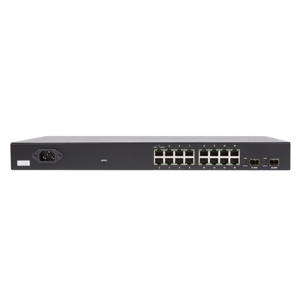 Araknis Networks® 320 Series L2 Managed Gigabit Switch with Full PoE | 16 Plus 2 Rear Ports
