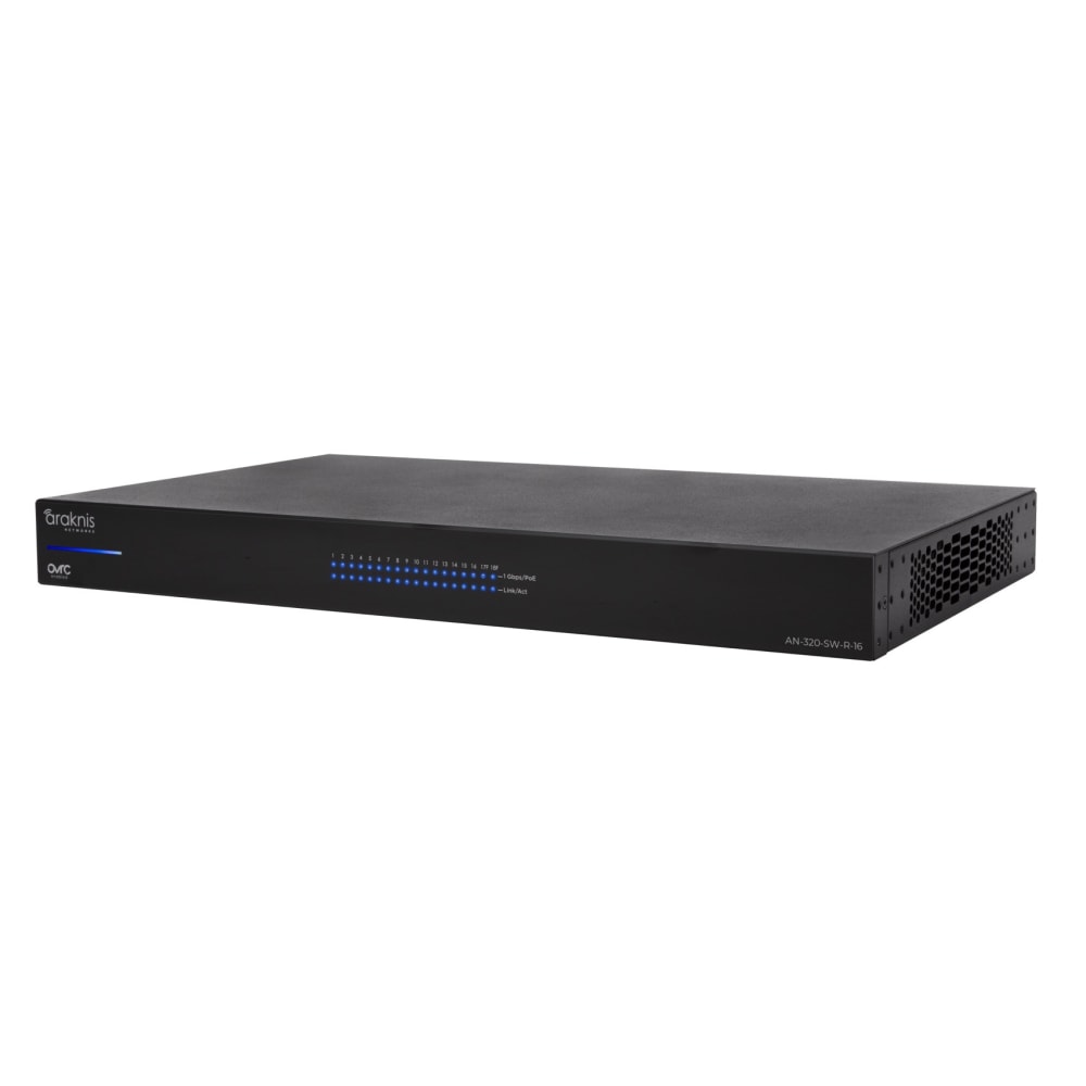 Araknis Networks® 320 Series L2 Managed Gigabit Switch | 16 Plus 2 Rear Ports