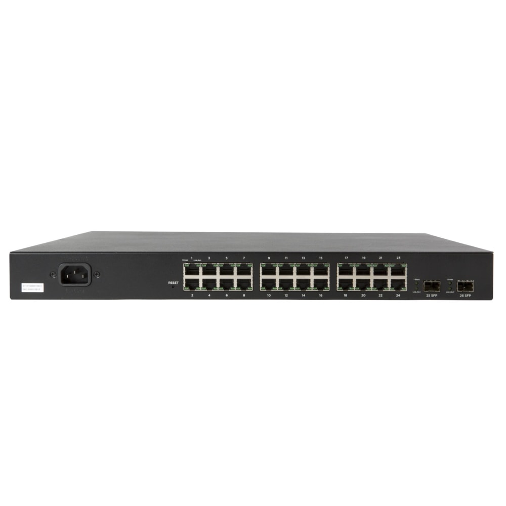 Araknis Networks® 320 Series L2 Managed Gigabit Switch with Full PoE | 24 Plus 2 Front Ports