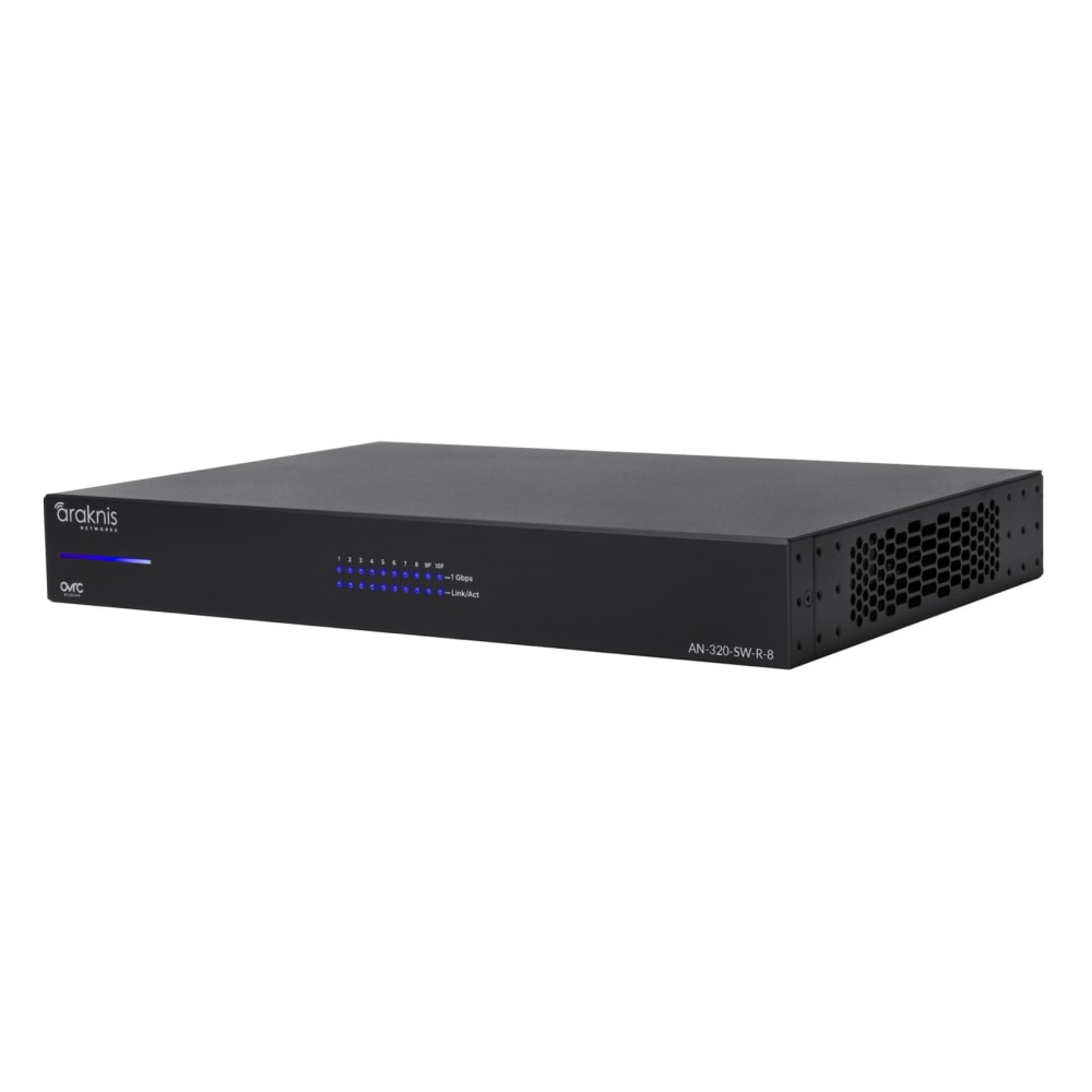 Araknis Networks® 320 Series L2 Managed Gigabit Switch | 8 Plus 2 Rear Ports