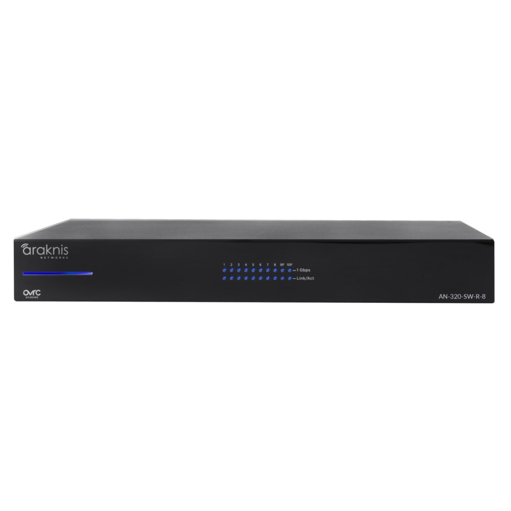 Araknis Networks® 320 Series L2 Managed Gigabit Switch | 8 Plus 2 Rear Ports