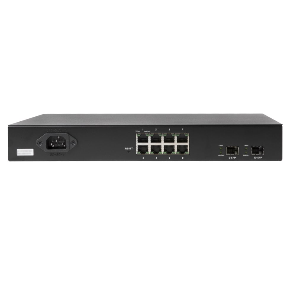 Araknis Networks® 320 Series L2 Managed Gigabit Switch | 8 Plus 2 Rear Ports