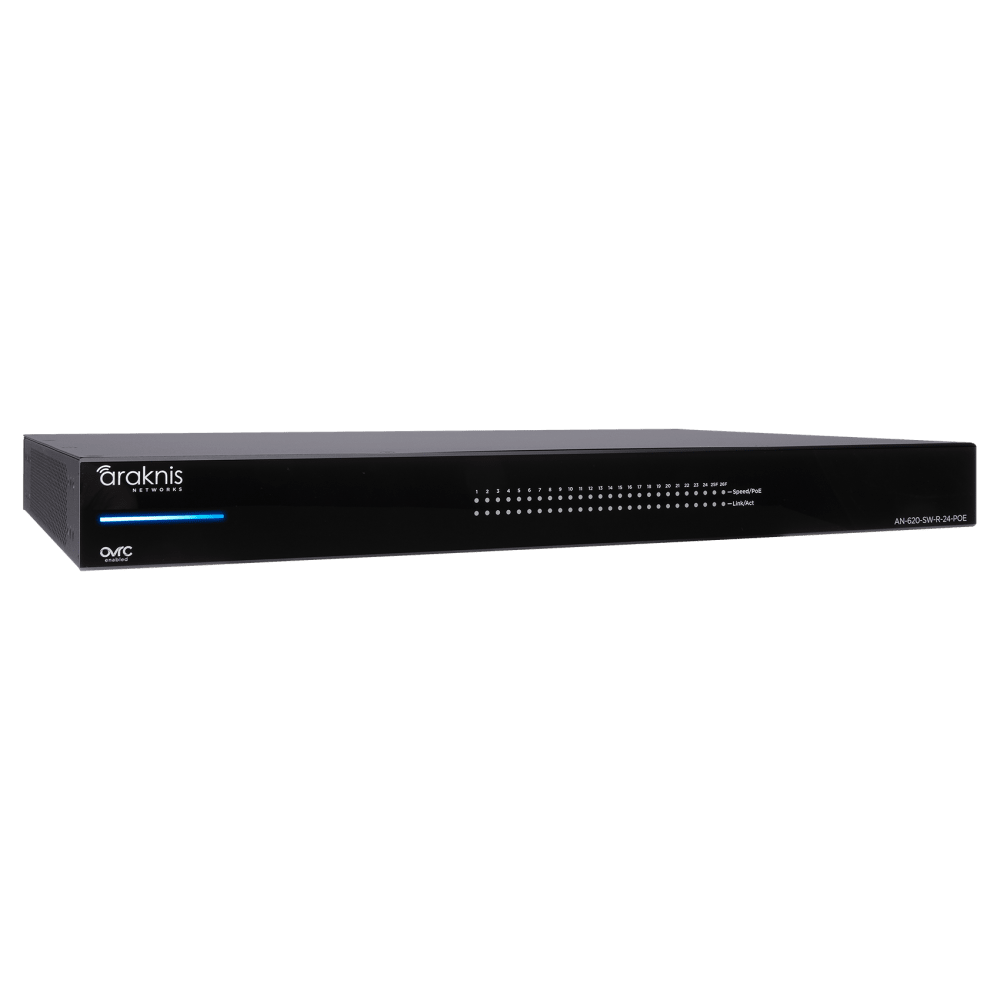 Araknis Networks® 620 Series L3 Managed Multi-Gigabit PoE++ Switch | 24 + 2 SFP+ Rear Ports