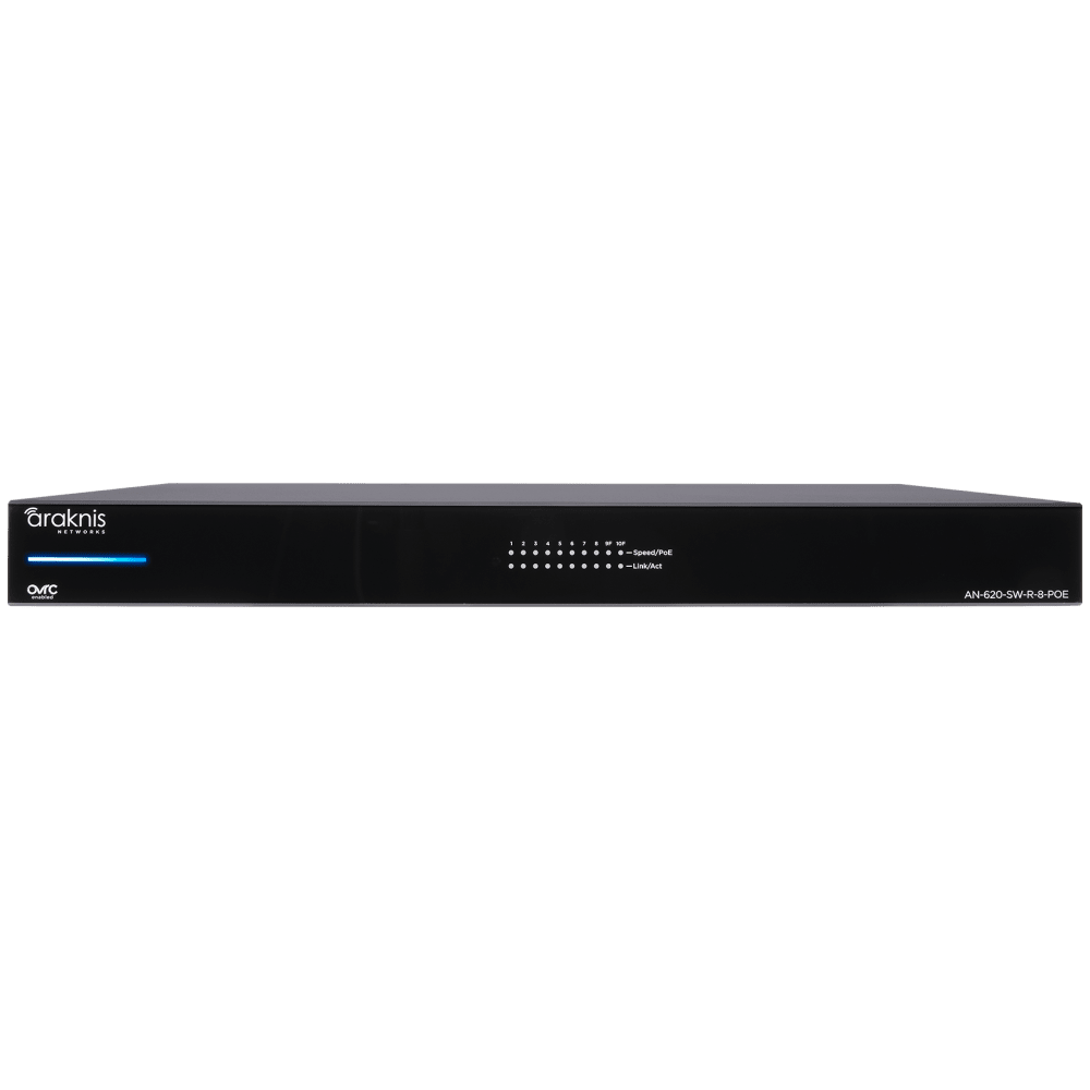 Araknis Networks® 620 Series L3 Managed Multi-Gigabit PoE++ Switch | 8 + 2 SFP+ Rear Ports