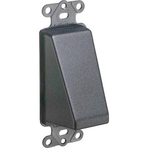 Arlington SCOOP and Cable Hood 1 Gang Entrance Plate – Black