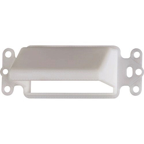 Arlington SCOOP and Cable Hood 1 Gang Horizontal for Decora Plate White