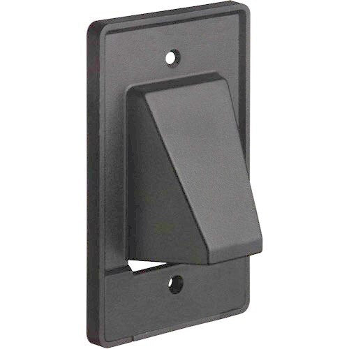 Arlington Single Gang Scoop w/Removable Front Plate – Black