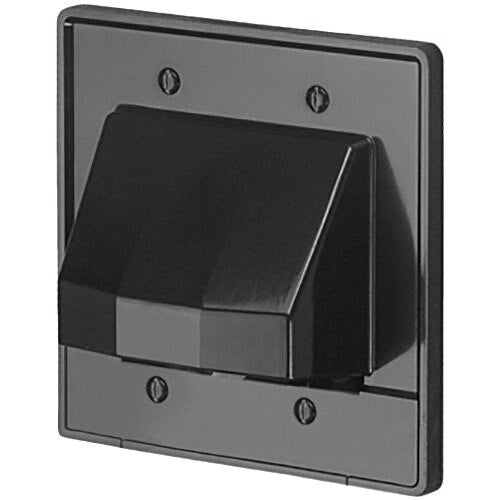 Arlington Two Gang Scoop w/Removable Front Plate – Black