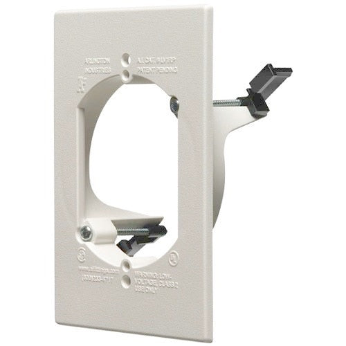 Arlington Single Gang Round Hole Saw Low Voltage Mounting Bracket