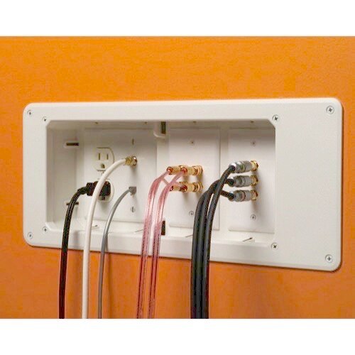 Arlington 13\\" Wide Recessed 2Gang Device Box w/Two Built-In Mounts