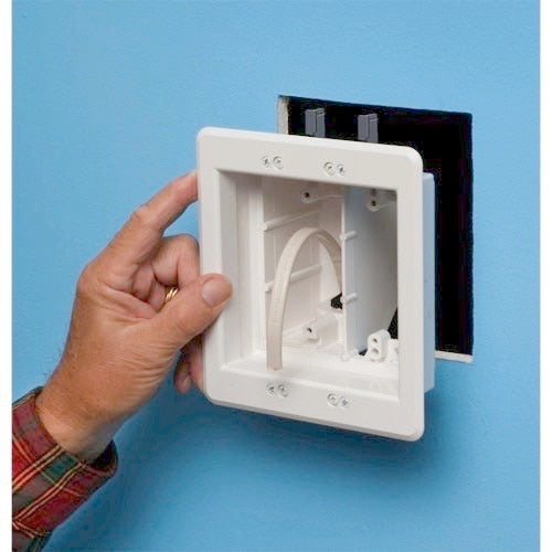 Arlington 2 Gang Combo HiLo Voltage Recessed Box Existing/New Const.