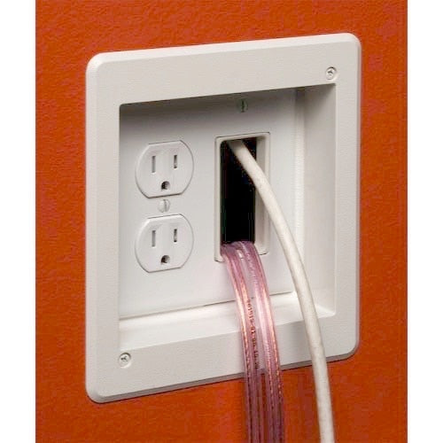 Arlington 2 Gang Combo HiLo Voltage Recessed Box Existing/New Const.