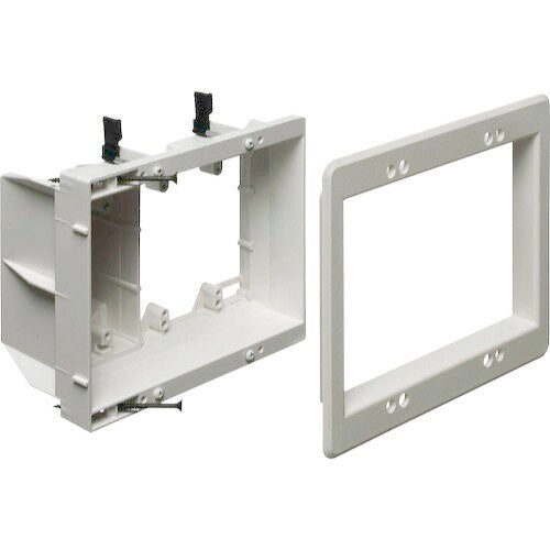 Arlington 3 Gang Combo Hi +2 Low Voltage Recessed Box Existing/New Construction
