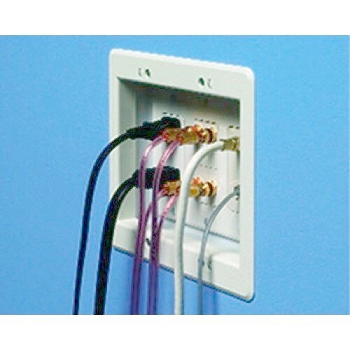 Arlington 3 Gang Combo Hi +2 Low Voltage Recessed Box Existing/New Construction
