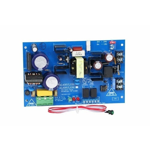 Altronix AL400RLB Power Supply / Charger with LED Cable Assembly, 12 or 24VDC at 4A, Board