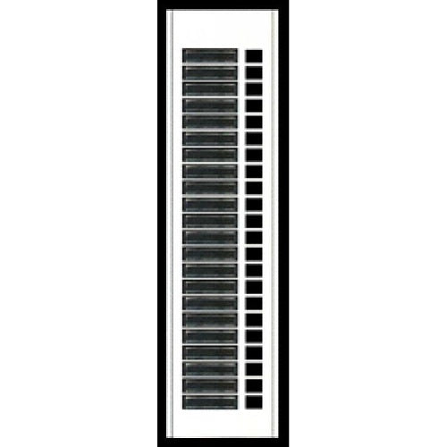 Alpha AM490/22 22-Button Name Holder Module, Aluminum
