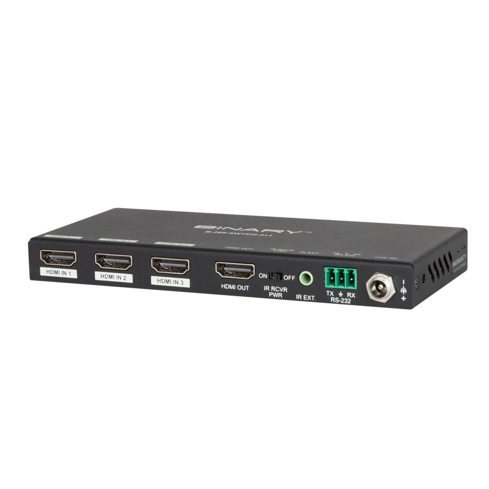 Binary™ 260 Series 4K HDR Switch with IR - 3x1
