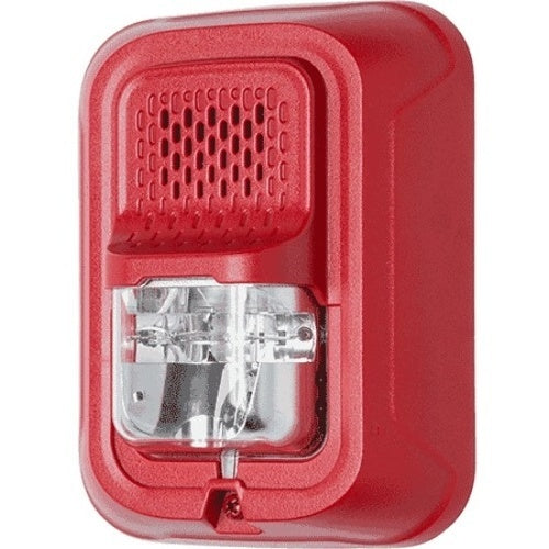 System Sensor CHSRLA Chime Strobe Light, Wall Mounting, Red