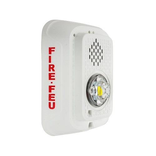 System Sensor CHSWLED‑B LED Chime‑Strobe, Wall‑Mount, Multi‑Candela, Bilingual, White