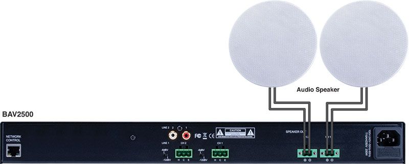 2x 500W 70-100V-8ohm Digital Amp w-2 Inputs