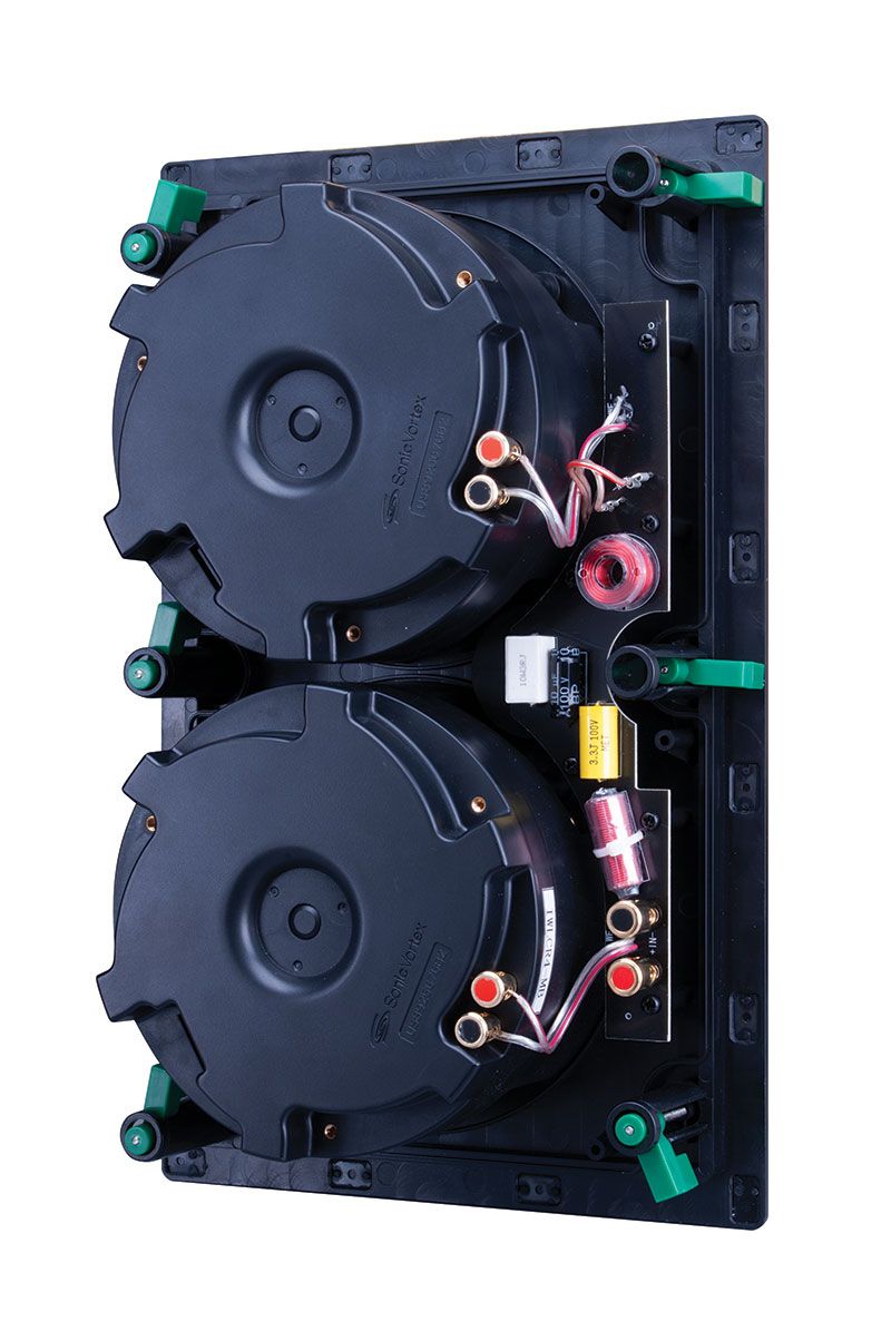LCR Dual 4 in 2-way Fluted IMPP, 1 in ALU Dome 15in Wide