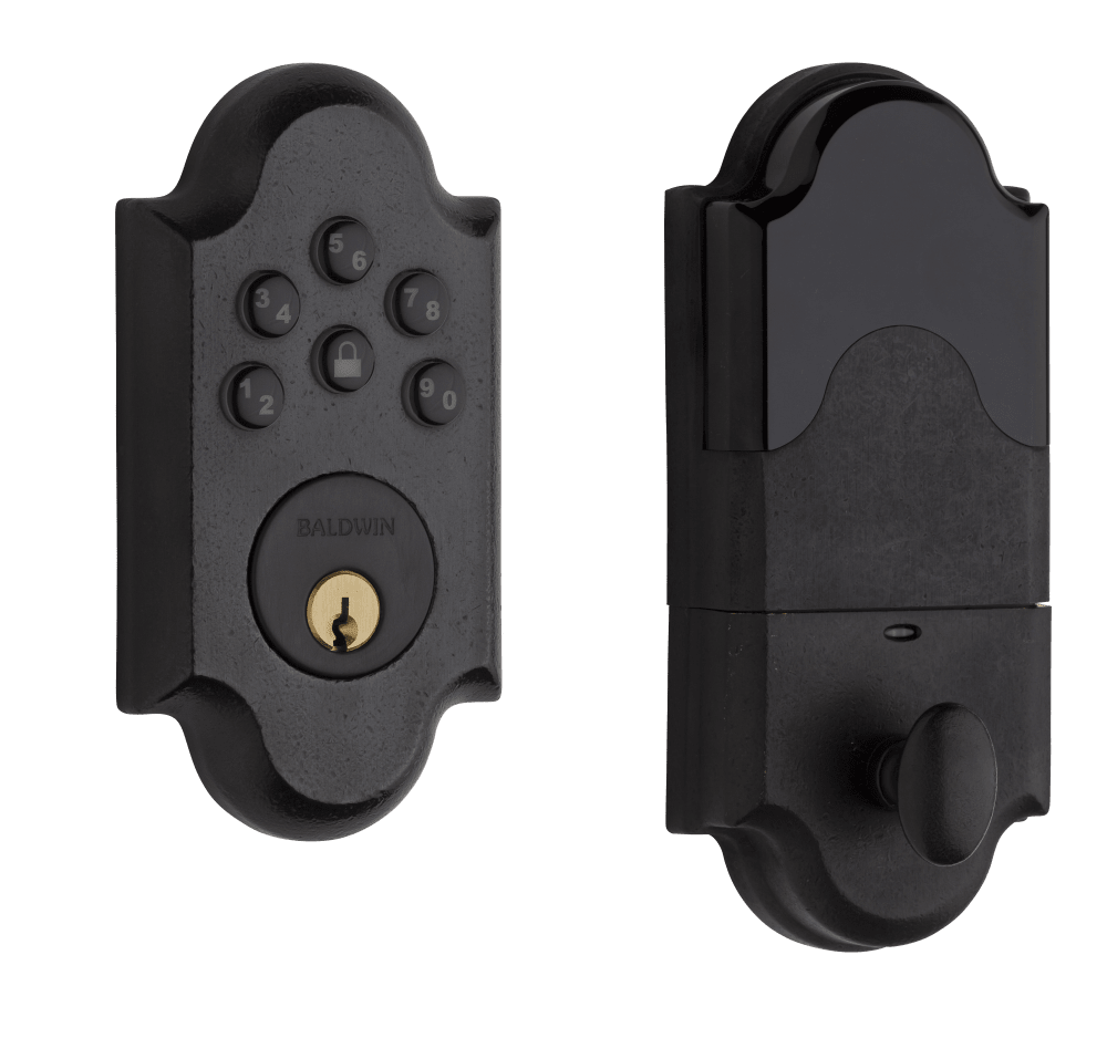 Baldwin Boulder ZigBee Deadbolt with Keypad (Distressed Oil Rubbed Bronze) 8252.402.AC2