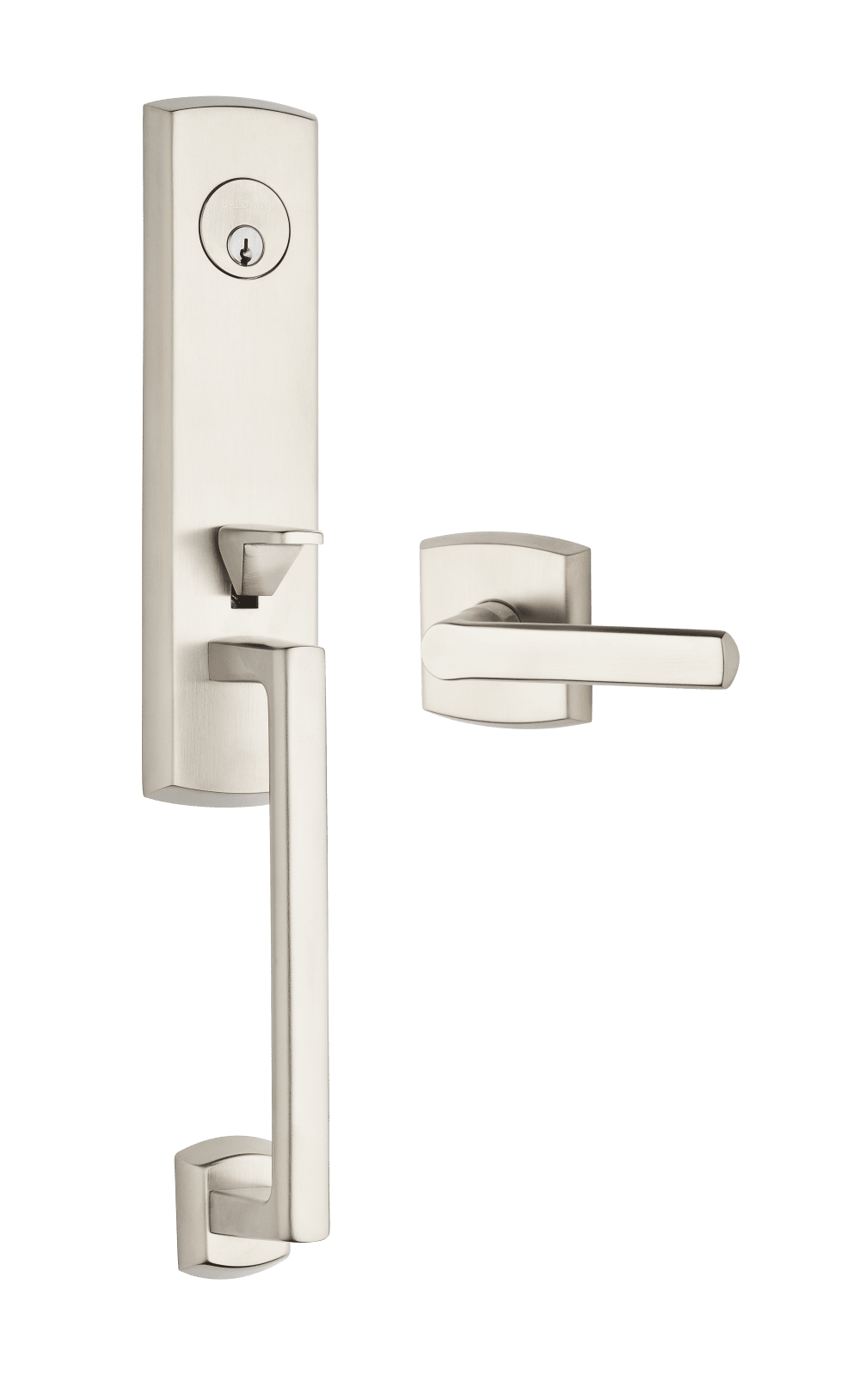 Baldwin Soho 3/4 Escutcheon Handleset Entry Kit - Left Hand (Lifetime Satin Nickel) 85387.056.ACLH