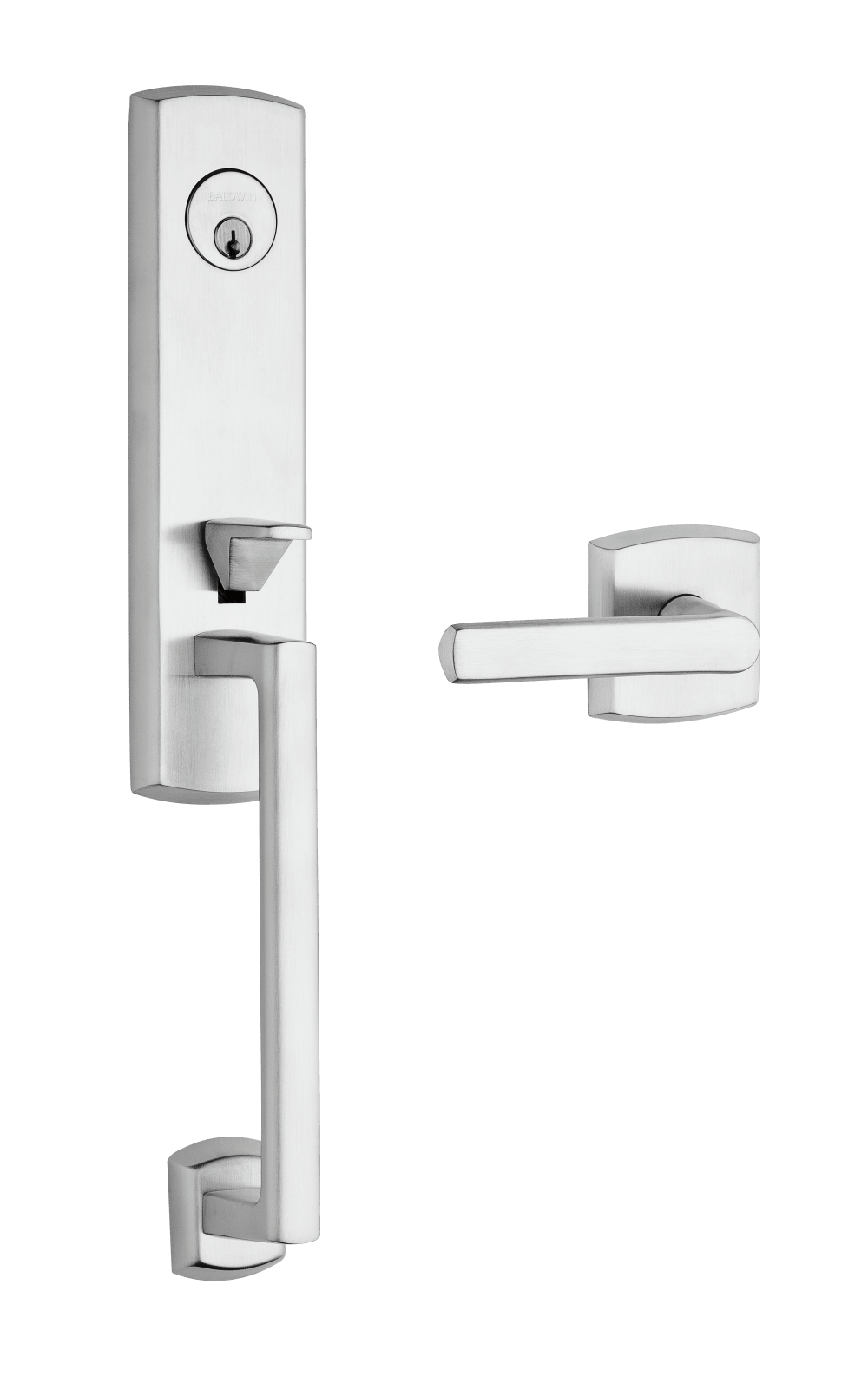 Baldwin Soho 3/4 Escutcheon Handleset Entry Kit - Right Hand (Satin Chrome)
