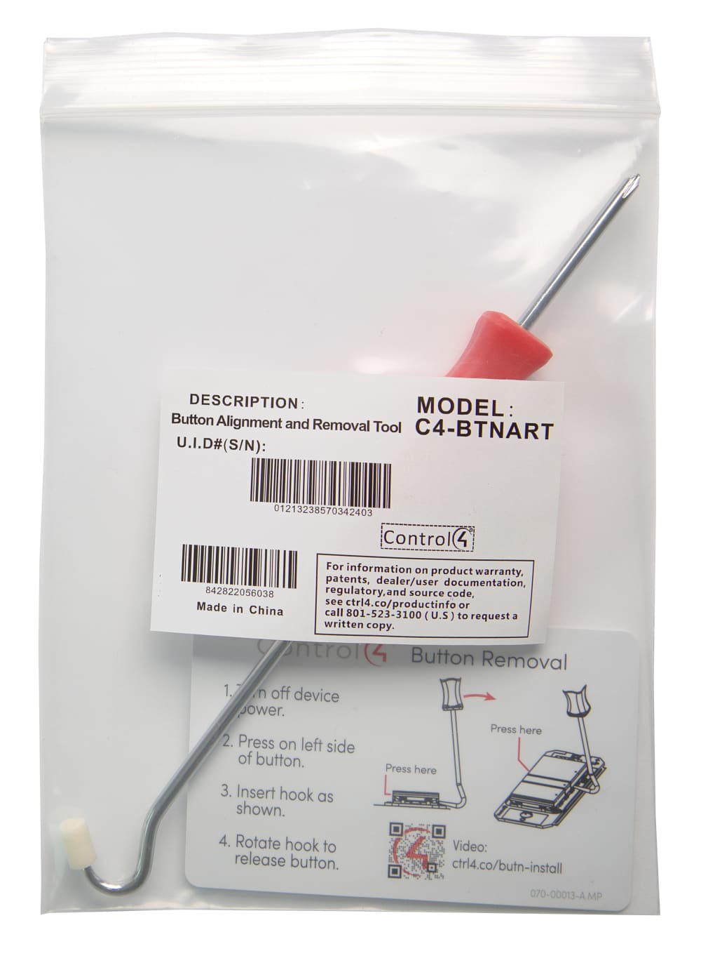 Control4® Button Removal and Alignment Toolkit
