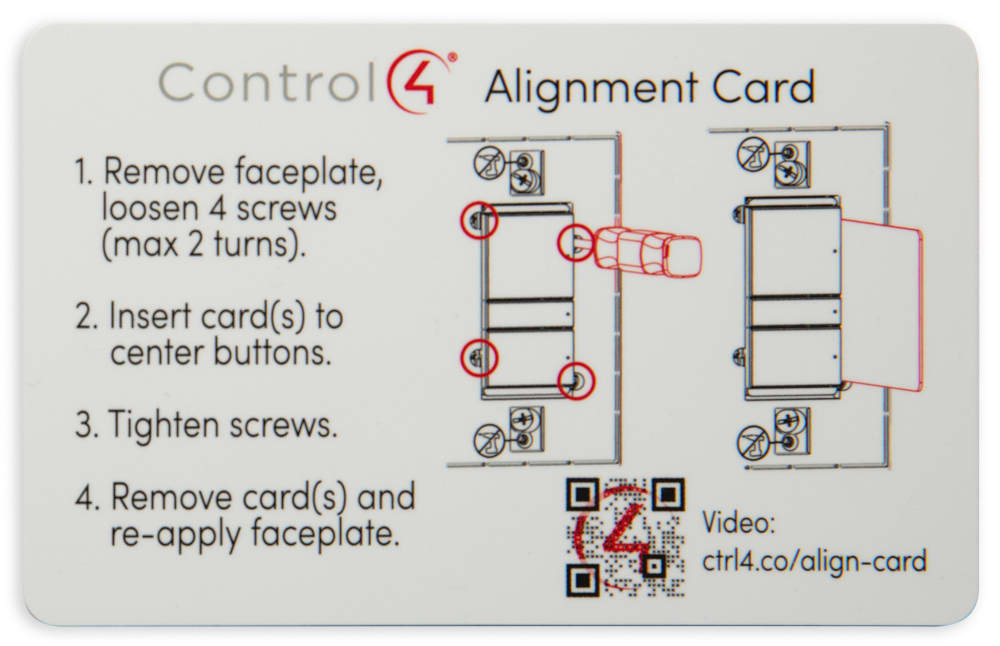 Control4® Button Removal and Alignment Toolkit