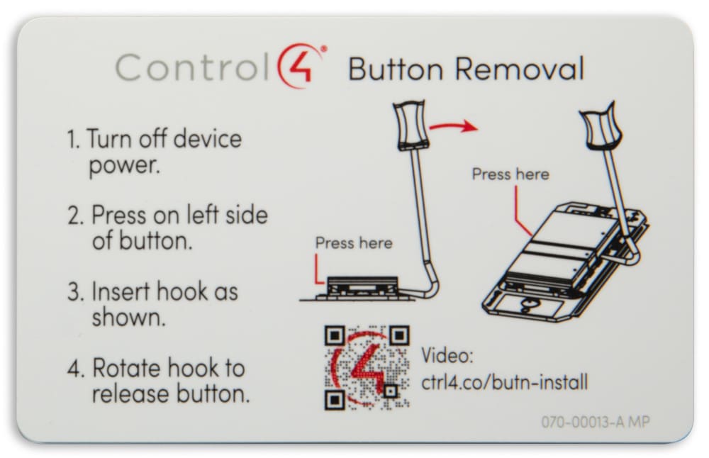 Control4® Button Removal and Alignment Toolkit