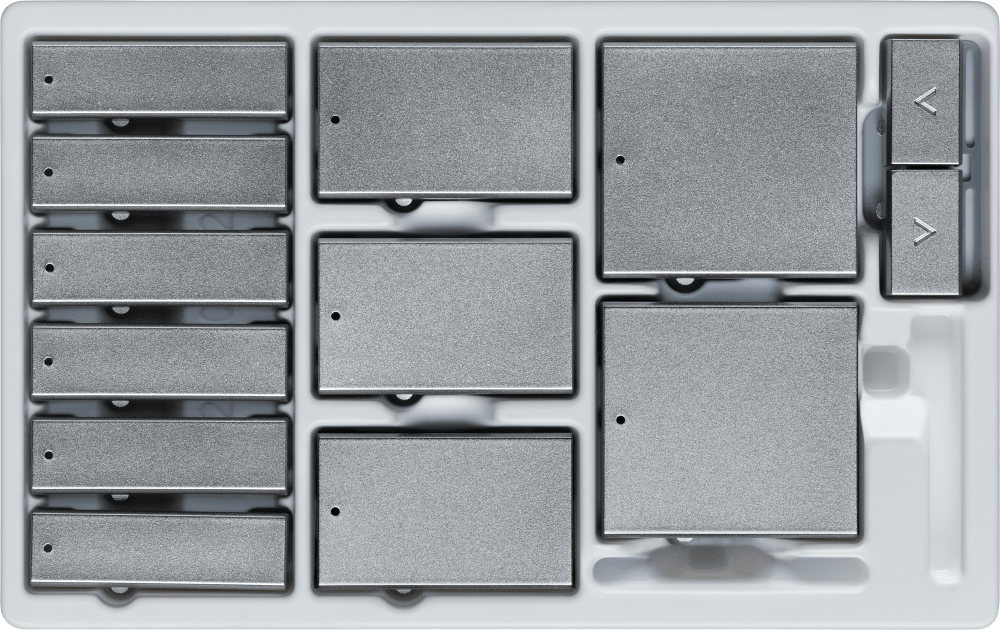 Control4® Color Kit, Contemporary, Square Keypad Buttons (Aluminum)