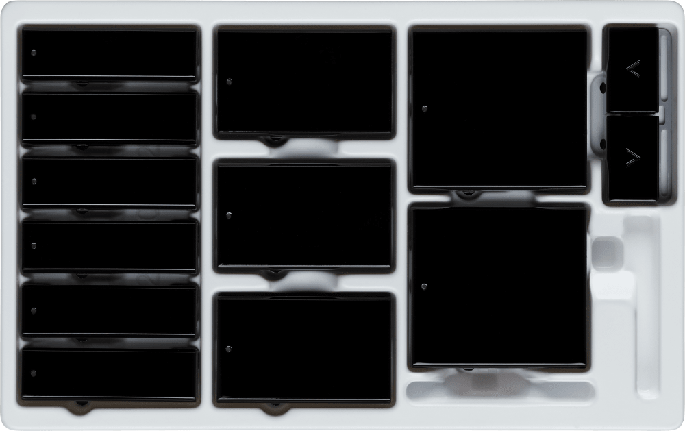 Control4® Color Kit, Contemporary, Square Keypad Buttons (Black)