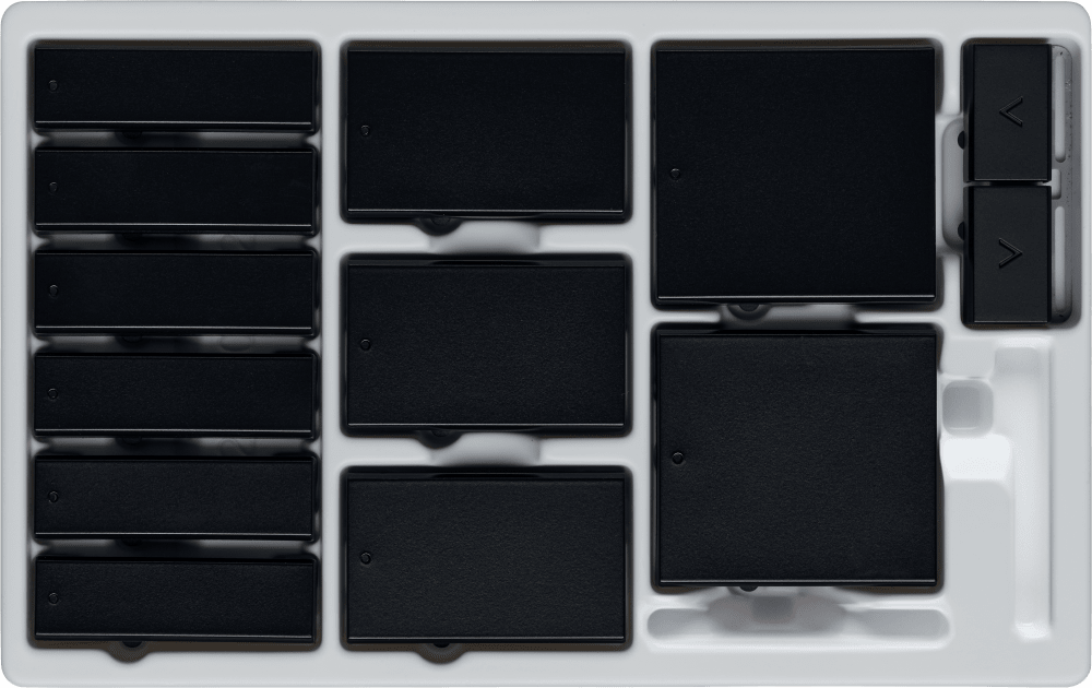 Control4® Color Kit, Contemporary, Square Keypad Buttons (Midnight Black)