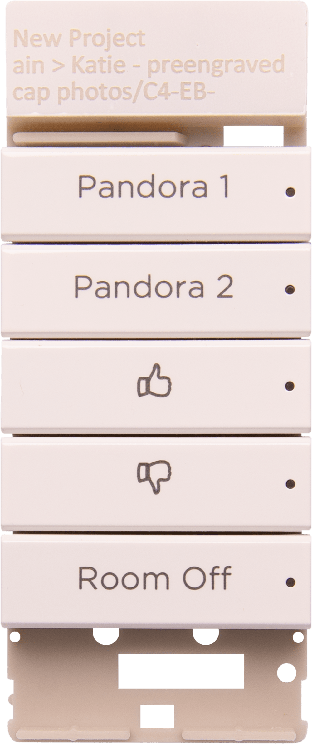 Control4® Engraved Music Keycaps, Contemporary (Pandora)