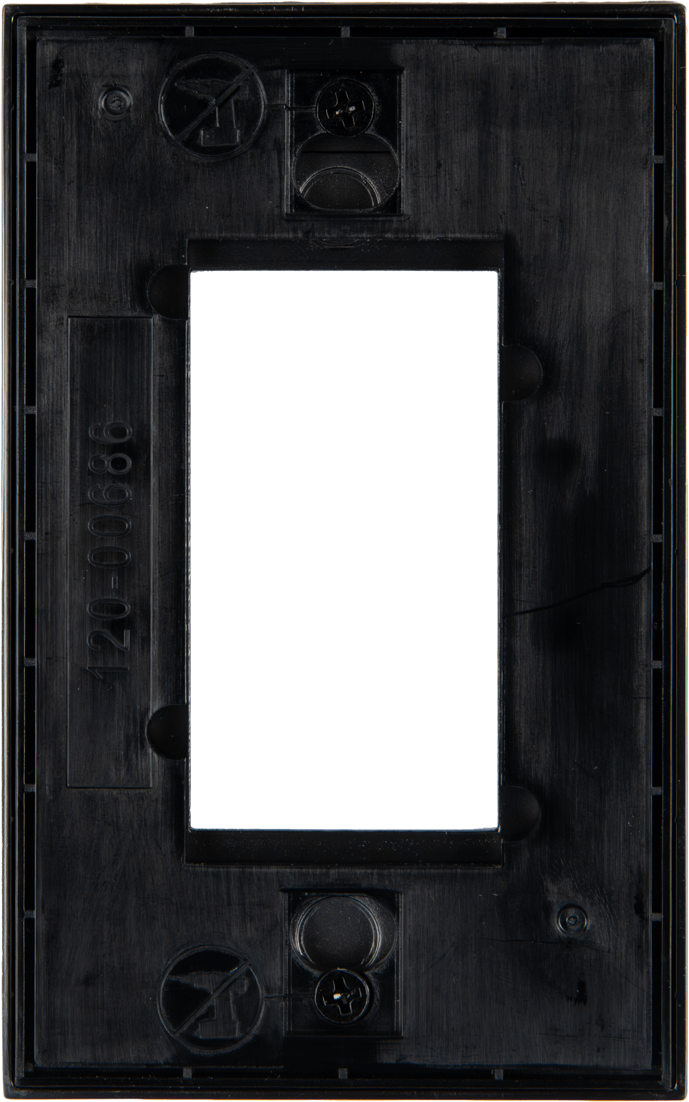 Control4® Faceplate, Contemporary, 1 Gang (Ash Gray)