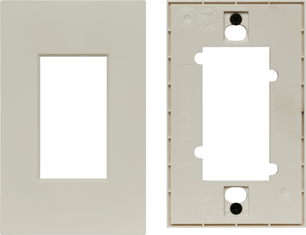 Control4® Faceplate, Contemporary, 1 Gang (Biscuit)
