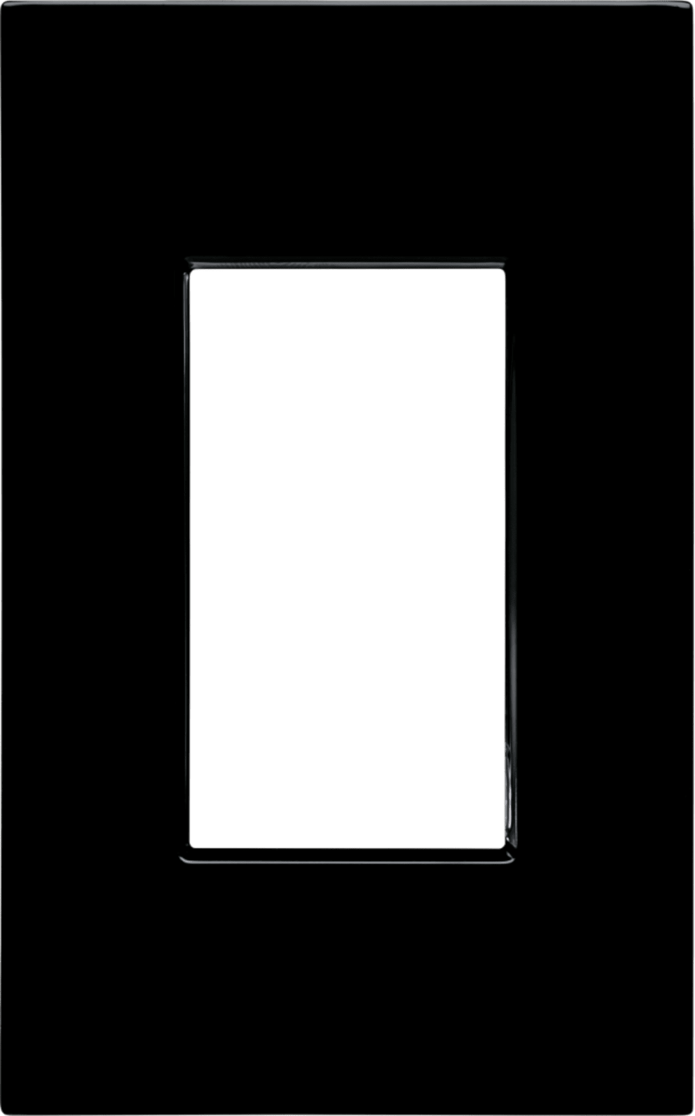 Control4® Faceplate, Contemporary, 1 Gang (Black)