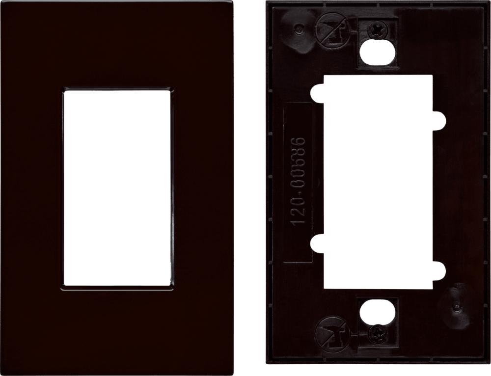 Control4® Faceplate, Contemporary, 1 Gang (Brown)