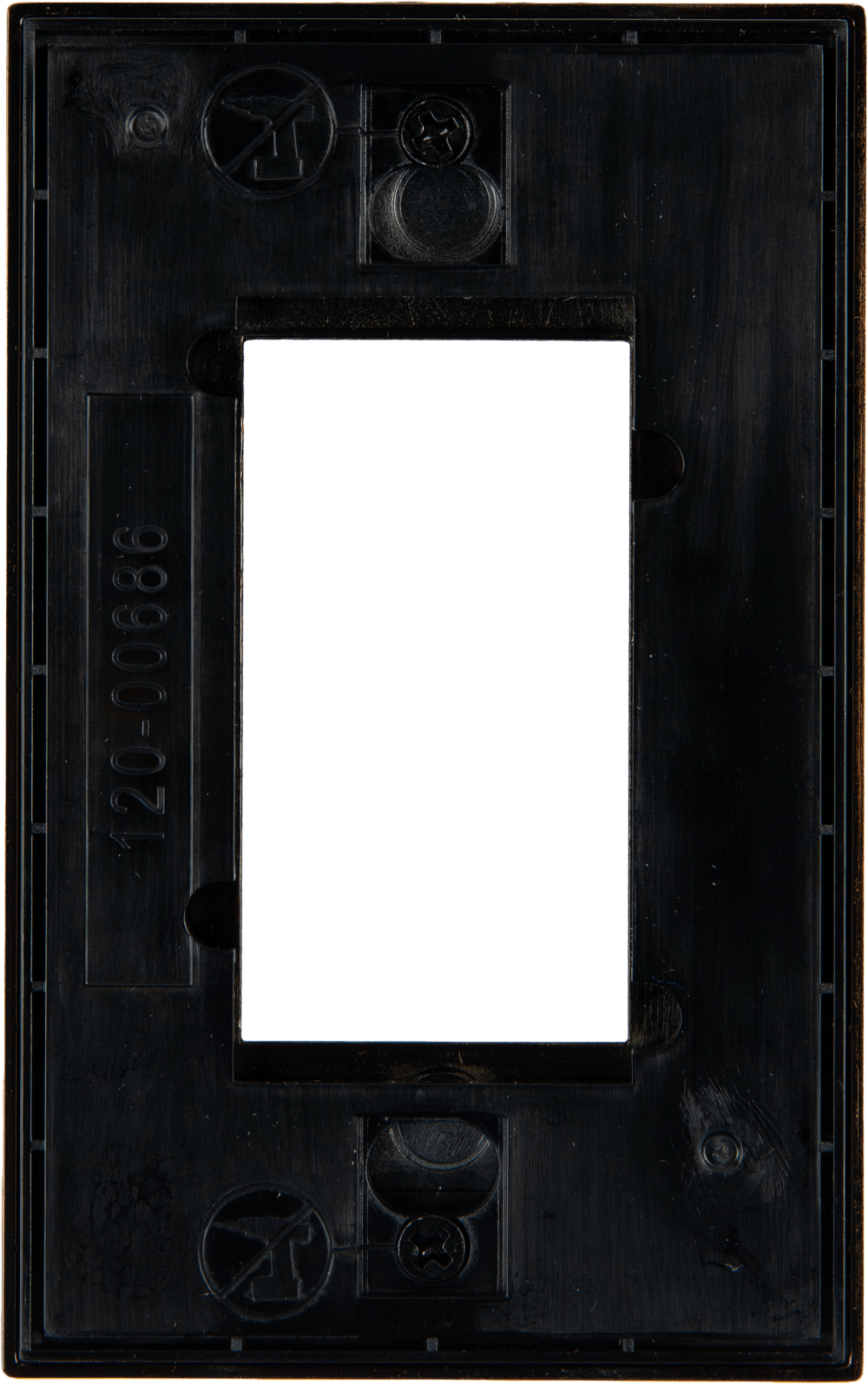 Control4® Faceplate, Contemporary, 1 Gang (Antique Brass)