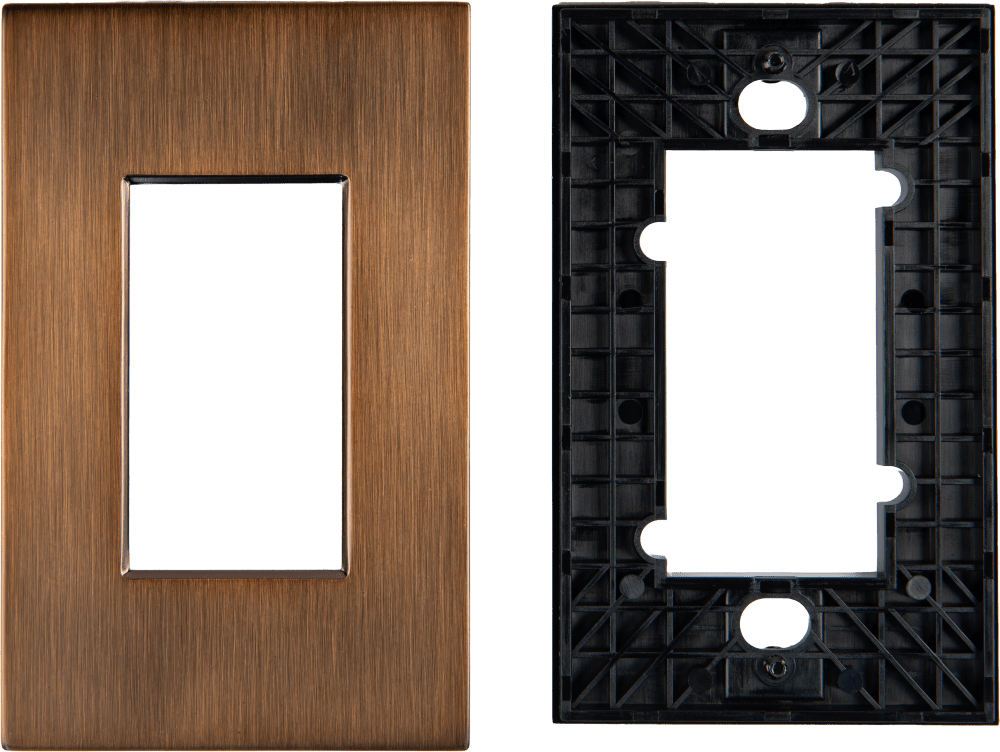 Control4® Faceplate, Contemporary, 1 Gang (Antique Bronze)
