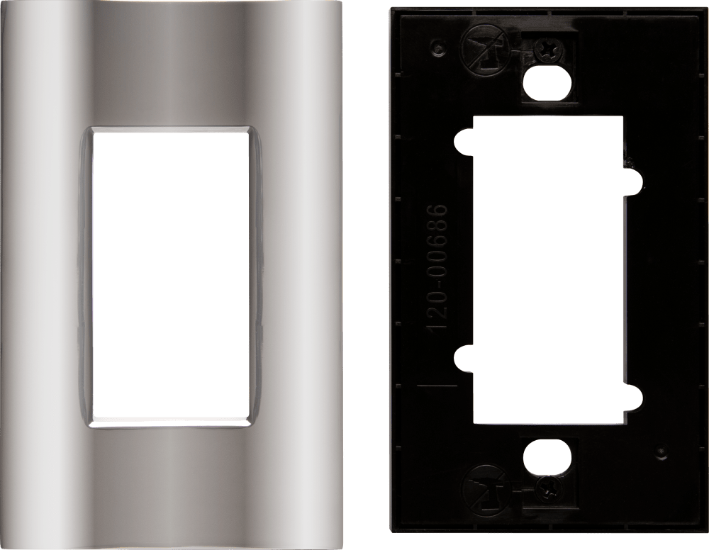Control4® Faceplate, Contemporary, 1 Gang (Chrome)