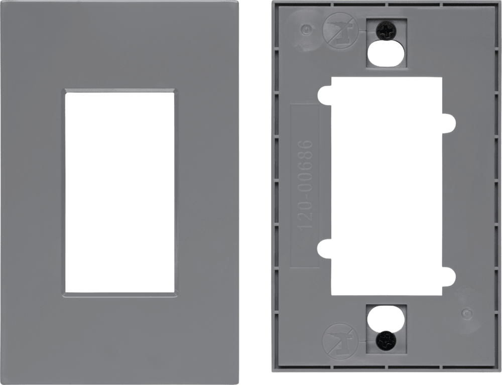 Control4® Faceplate, Contemporary, 1 Gang (Gray)