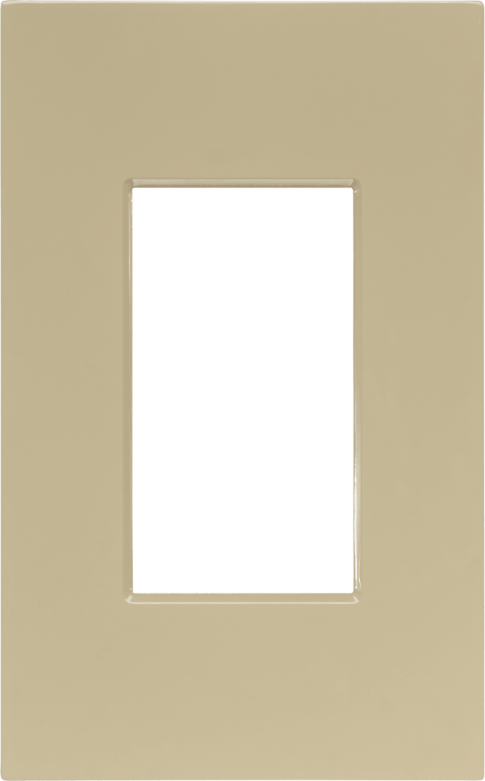 Control4® Faceplate, Contemporary, 1 Gang (Ivory)