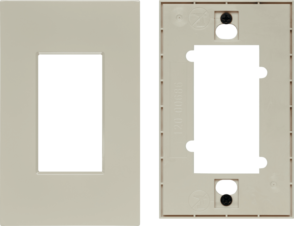 Control4® Faceplate, Contemporary, 1 Gang (Light Almond)