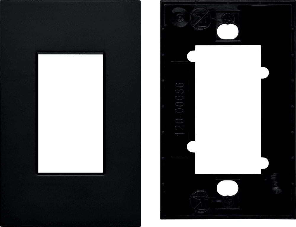 Control4® Faceplate, Contemporary, 1 Gang (Midnight Black)