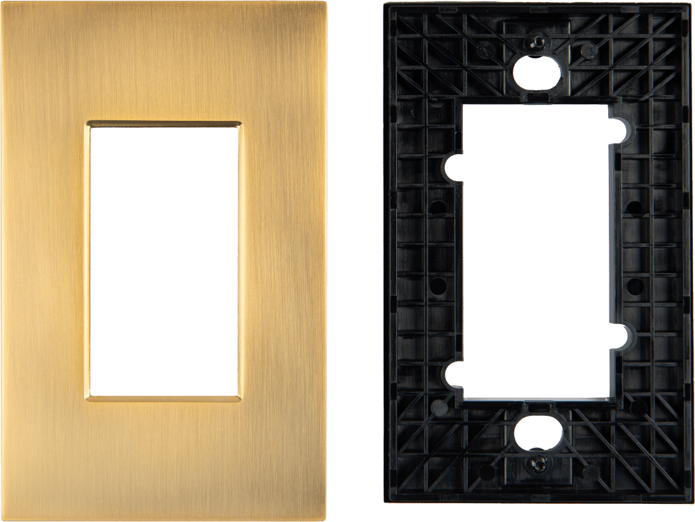 Control4® Faceplate, Contemporary, 1 Gang (Satin Bronze)