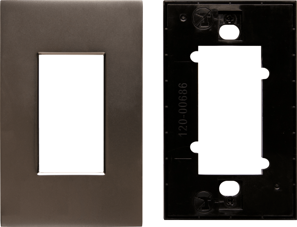 Control4® Faceplate, Contemporary, 1 Gang (Satin Nickel)