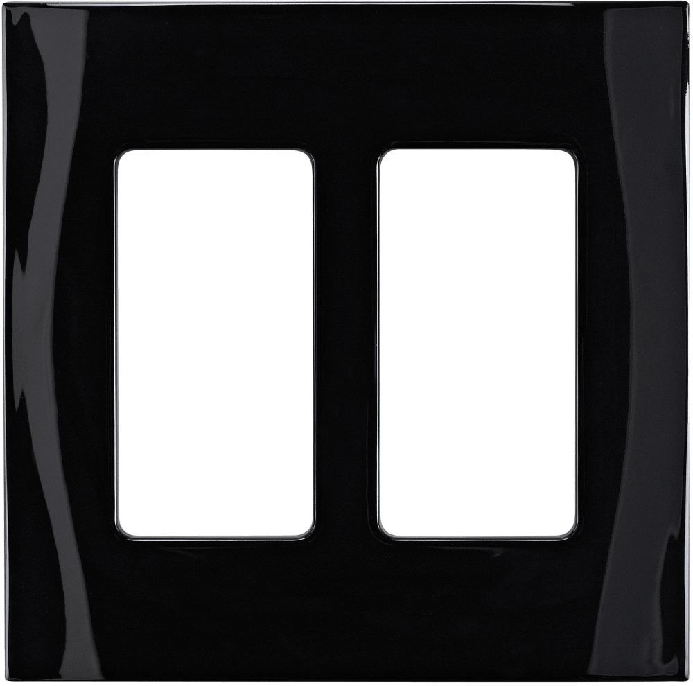 Control4® Faceplate, 2 Gang (Black)